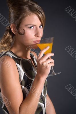 Having a drink