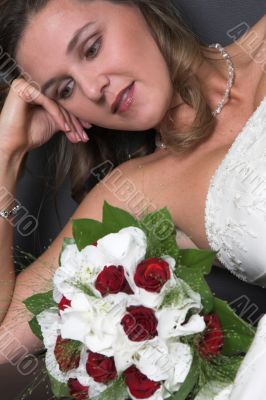 Relaxing bride