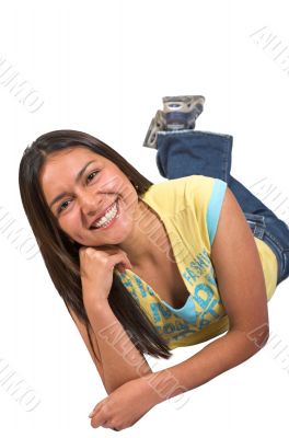 beautiful casual latin american girl