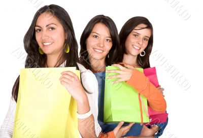 girls in a shopping spree