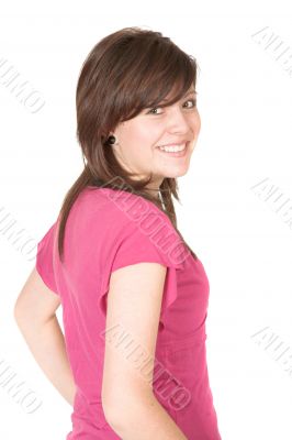 Casual Female Portrait - In Pink