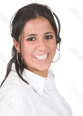 Beautiful Customer Support Girl