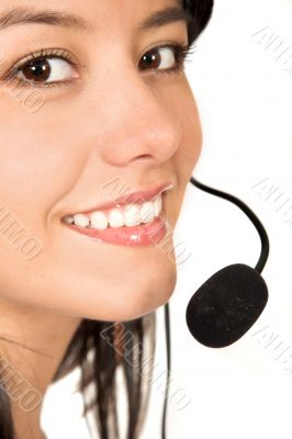 Beautiful Customer Support Girl