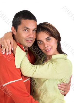 casual couple in love