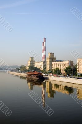 Moscow`s embankment