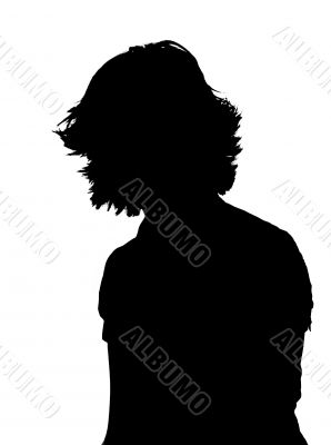 Young Adult Woman Silhouette