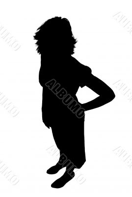 Young Adult Woman Silhouette