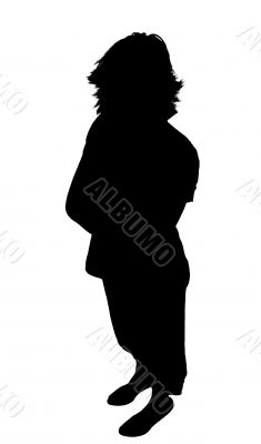Young Adult Woman Silhouette