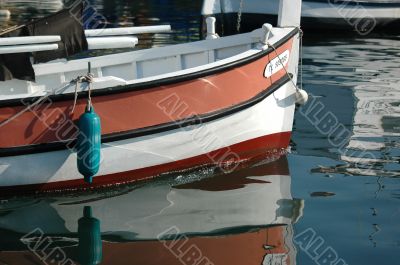 Boat reflection