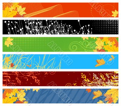 floral website banners / 468x60 & 730x90 sizes