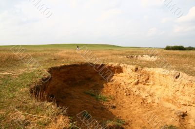 Field a hole