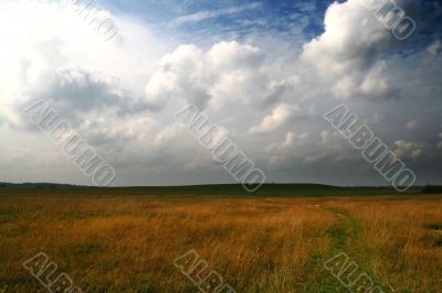 The ground the sky a landscape