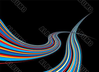 black space rainbow
