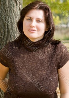 woman near a tree