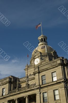angled view of governement building