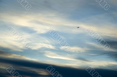 Flying into edge of storm