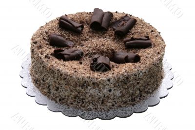 peach filled chocolate cake