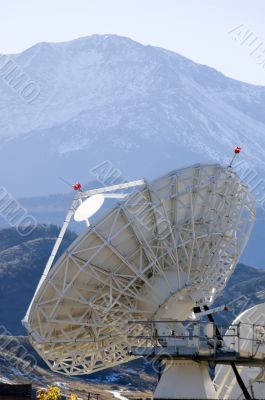 Satellite Dish and Mountain