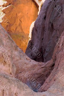 Light and Shadow on Red Sandstone