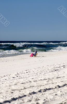 Reading on the Beach