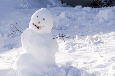 Snowman with Carrot Nose