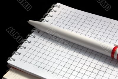 pen and notebook