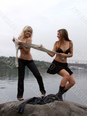 two playing beautiful girls 2