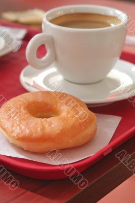 Coffee and donut