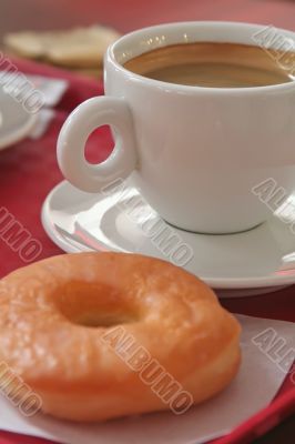 Coffee and donut
