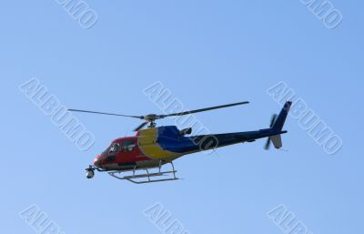 Helicopter with camera