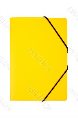 Yellow folder isolated