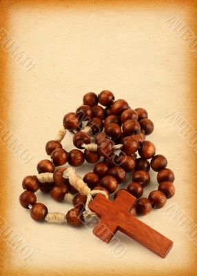wooden rosary