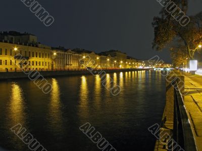 River in the night
