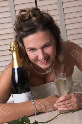 Happy bride