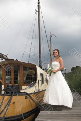 Happy bride