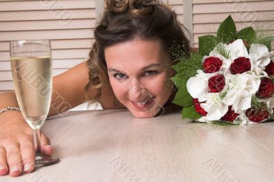 Happy bride