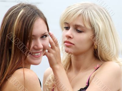 portrait of two beautiful young girls 3