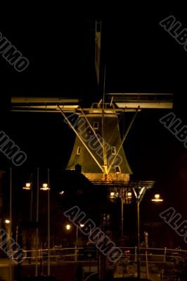 windmill by night