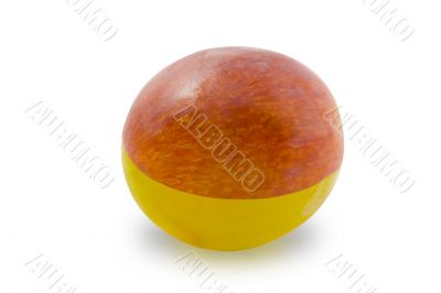 The grape isolated macro