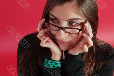Woman in glasses