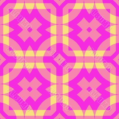 Pink and yellow retro background
