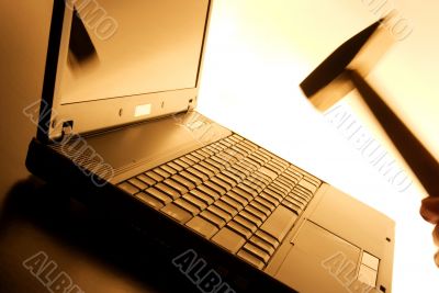 Laptop smash