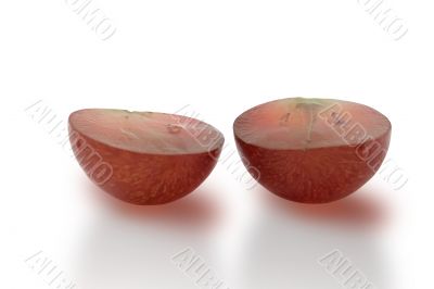 The grape isolated macro