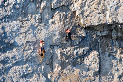 rock climbers