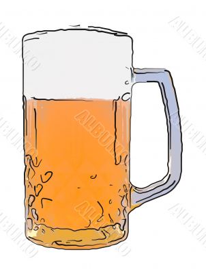 Glass of beer