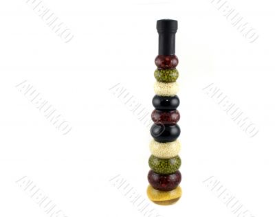 Bottle of spiced Chilies
