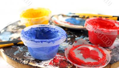 PaintBrushes on a white Background