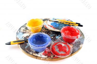 PaintBrushes on a white Background