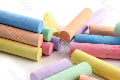 Loads of colored chalks