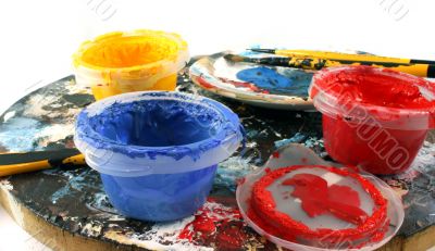 PaintBrushes on a white Background